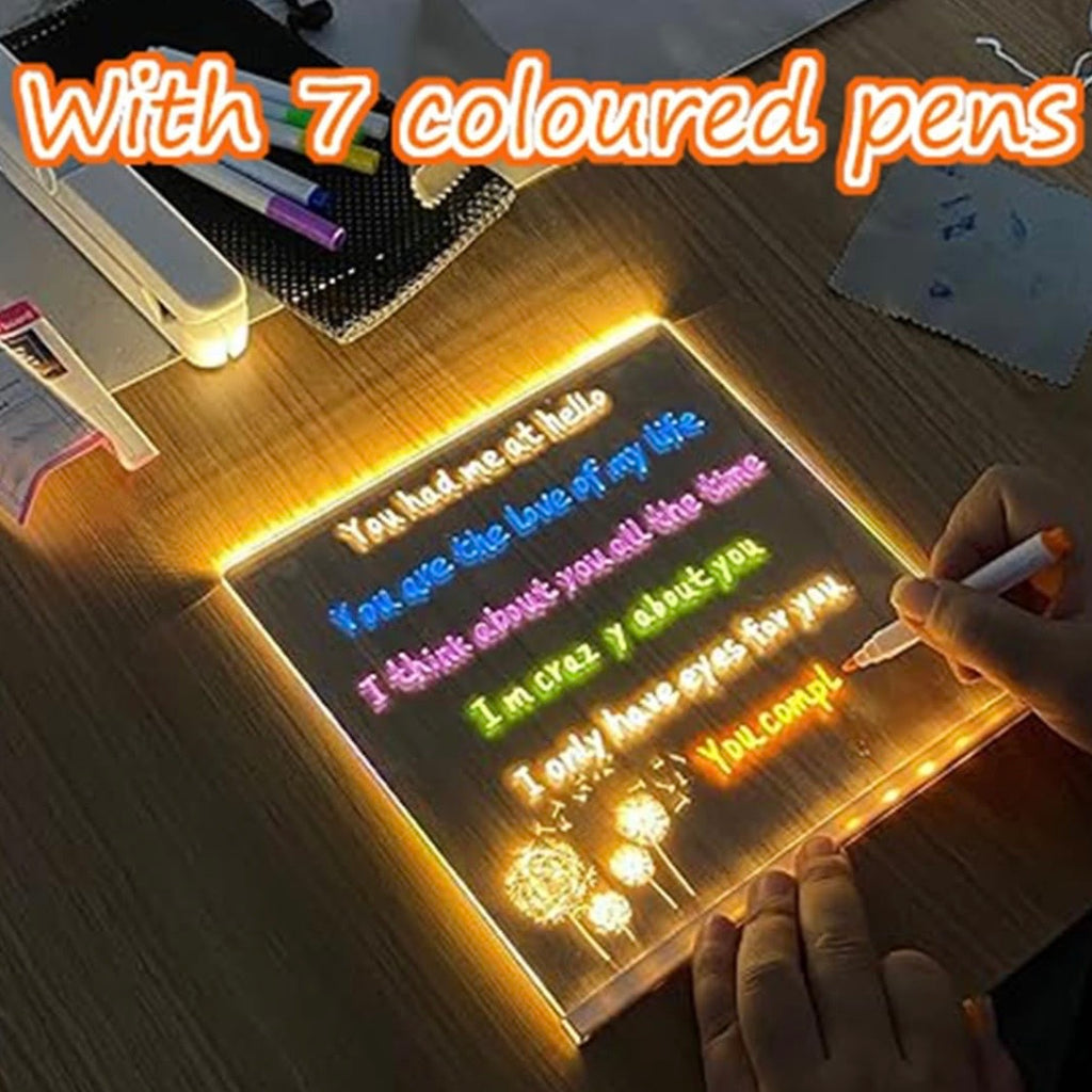 Colorful LED Note Board Night Light