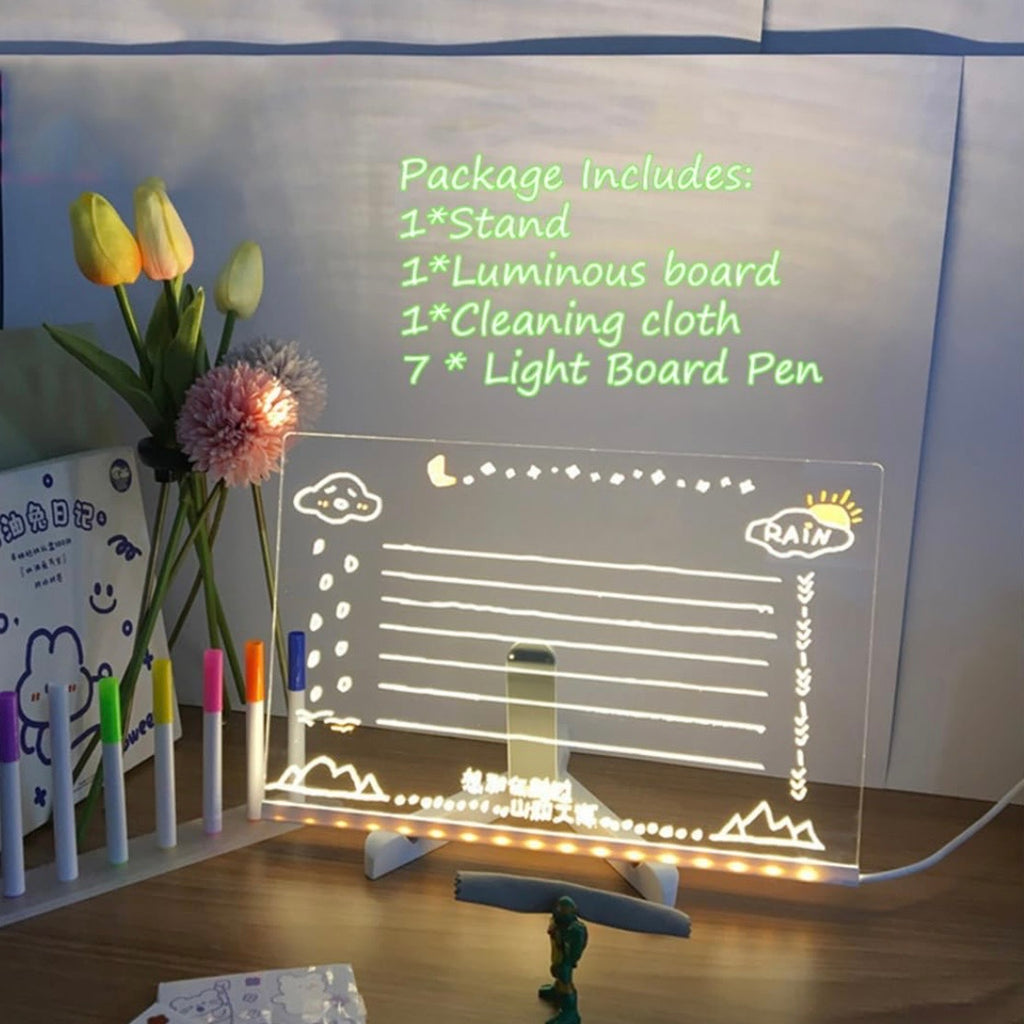 Colorful LED Note Board Night Light